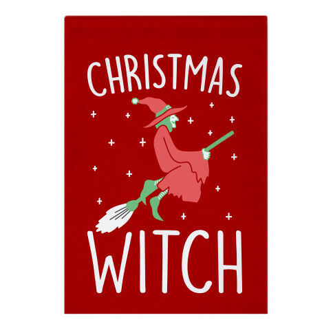 Christmas Witch Garden Flag