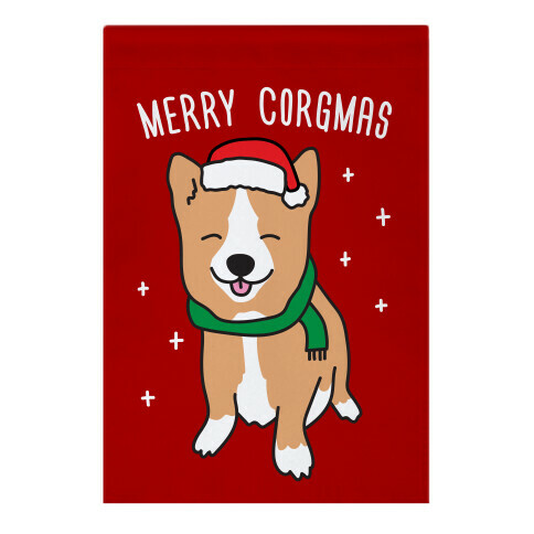 Merry Corgmas Garden Flag