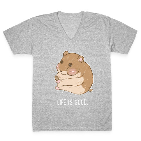 Life Is Good. V-Neck Tee Shirt