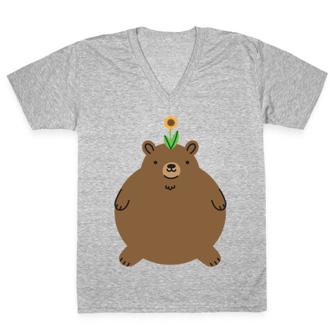 Round Bears V-Neck Tee Shirt