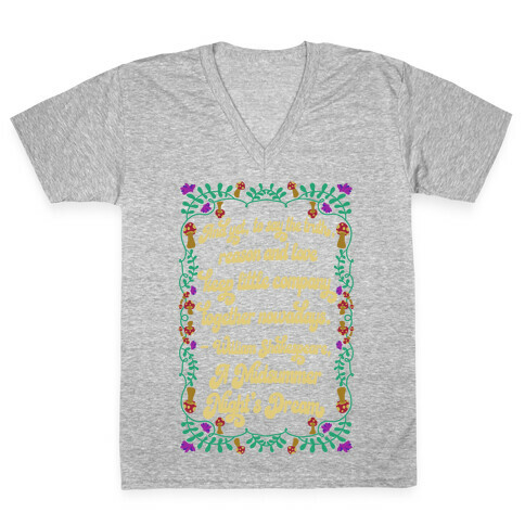  A Midsummer Night's Dream Quote V-Neck Tee Shirt