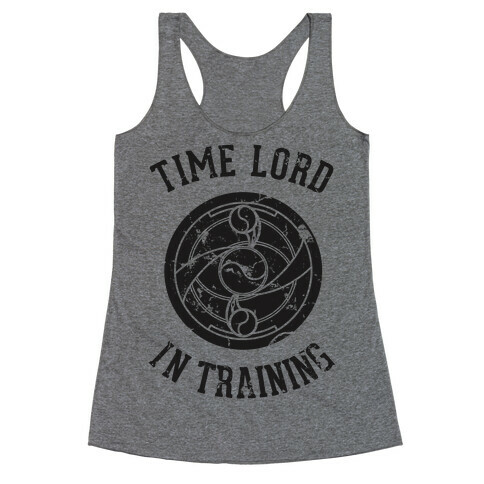 Time Lord In Training Racerback Tank Top