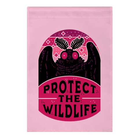 Protect the Wildlife (Mothman) Garden Flag