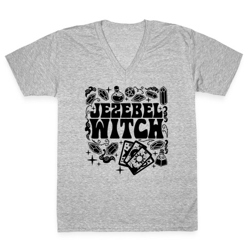 Jezebel Witch V-Neck Tee Shirt