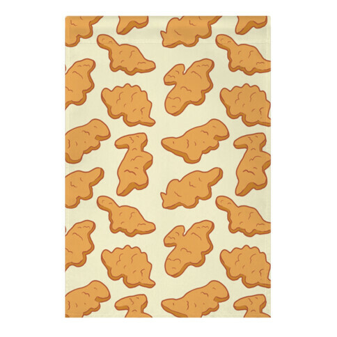 Dino Nuggies Pattern Garden Flag