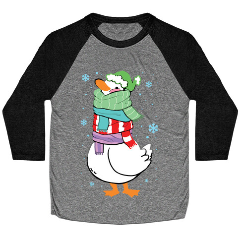 Scarf Duck Baseball Tee