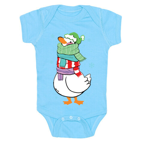 Scarf Duck Baby One-Piece