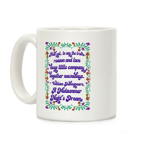  A Midsummer Night's Dream Quote Coffee Mug