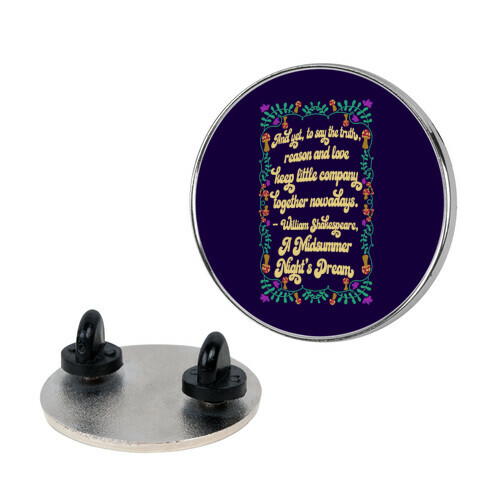  A Midsummer Night's Dream Quote Pin