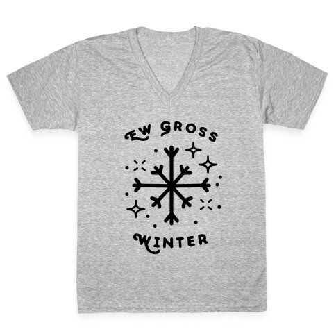 Ew Gross Winter V-Neck Tee Shirt