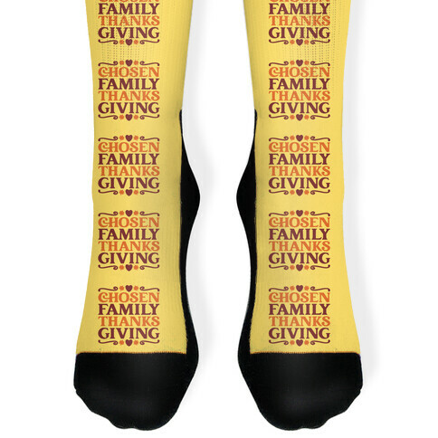 Chosen Family Thanksgiving  Sock