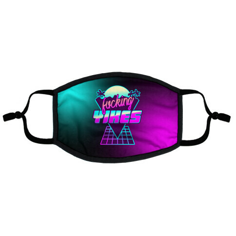 F***ing YIKES Retro Wave Flat Face Mask