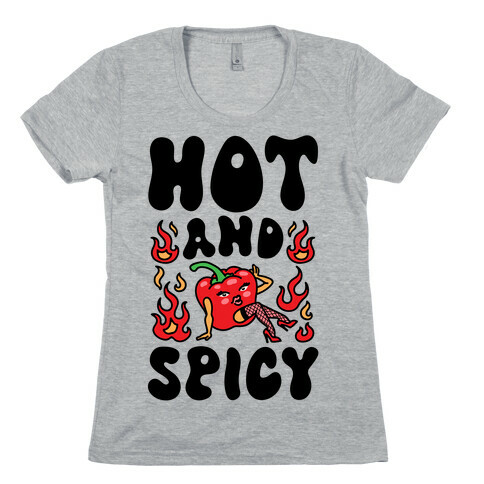 Hot And Spicy Pepper  Womens T-Shirt