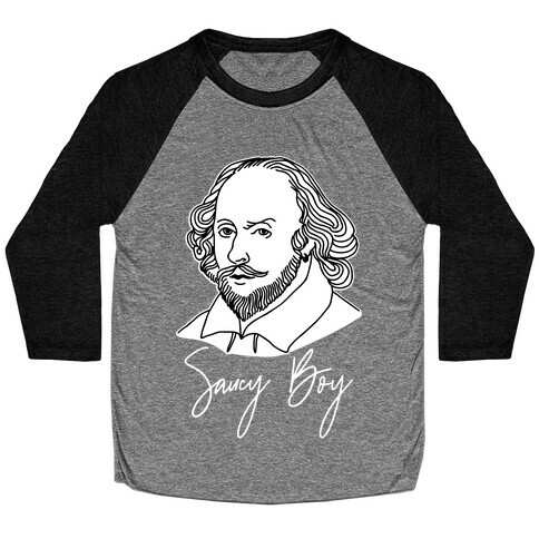 Saucy Boy William Shakespeare Baseball Tee