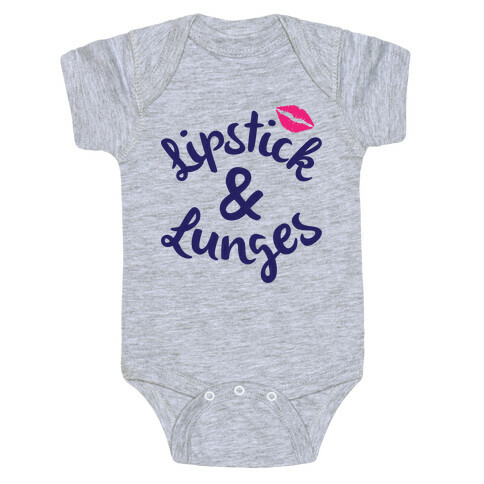 Lipstick And Lunges Baby One-Piece