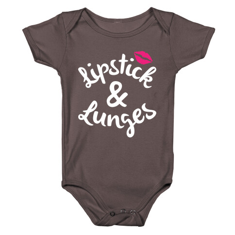 Lipstick And Lunges Baby One-Piece