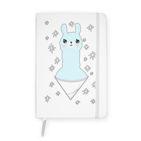 Llama Snow Cone Notebook