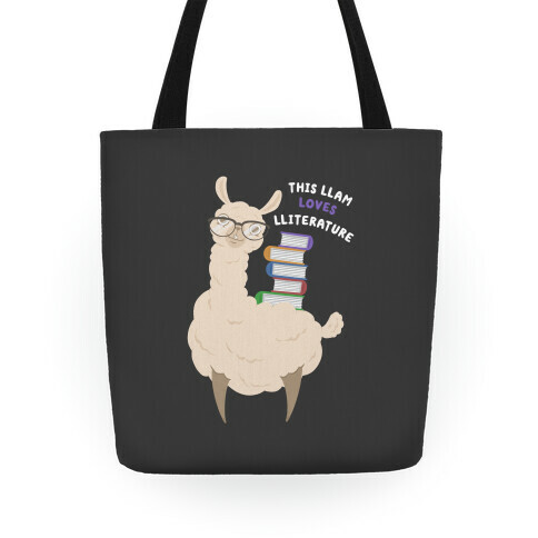 This Llam Loves Lliterature Tote