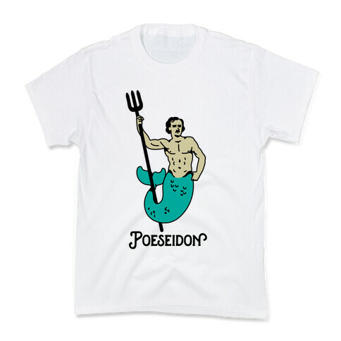 POEseidon, Edgar Allan Poe Poseidon Kids T-Shirt