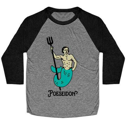 POEseidon, Edgar Allan Poe Poseidon Baseball Tee