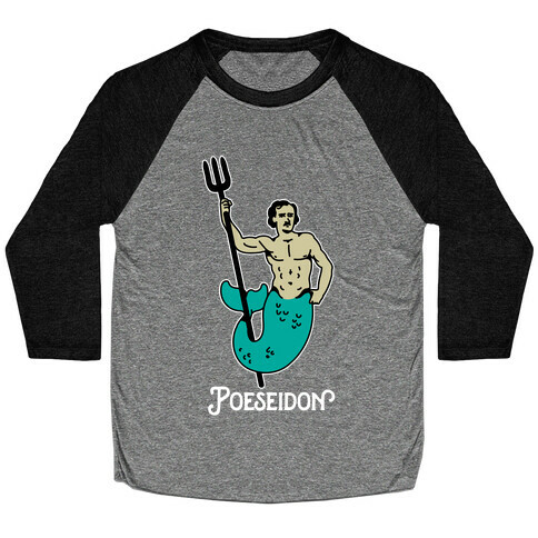 POEseidon, Edgar Allan Poe Poseidon Baseball Tee