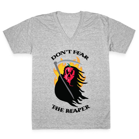 Don't Fear The Reaper (Carolina Reaper) V-Neck Tee Shirt