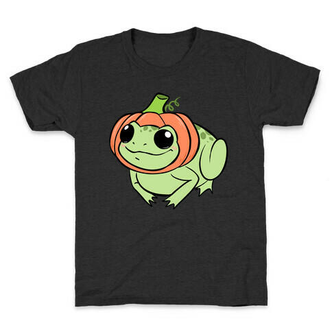 Frog In A Pumpkin Hat Kids T-Shirt