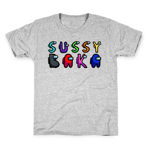 Sussy Baka (Among Us Parody) Kids T-Shirt