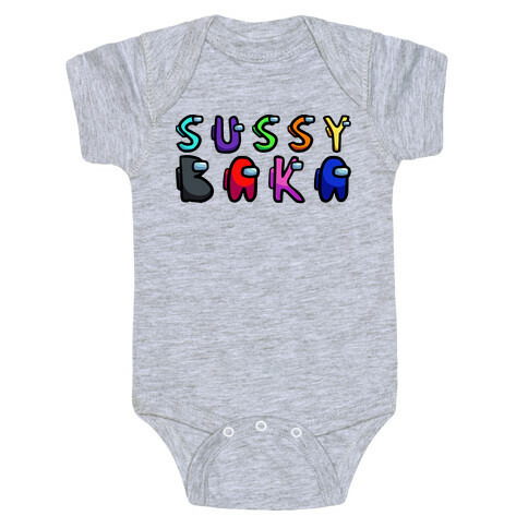 Sussy Baka (Among Us Parody) Baby One-Piece