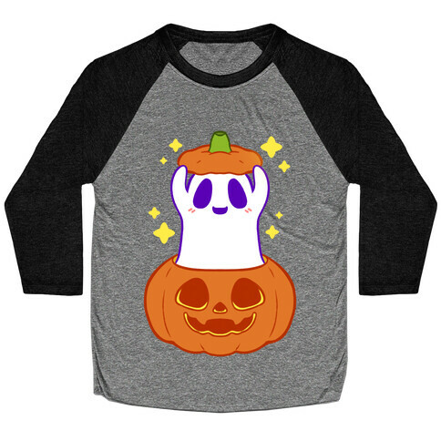 Pumpkin Ghostie Baseball Tee