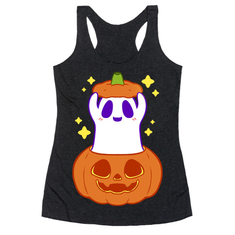 Pumpkin Ghostie Racerback Tank Top