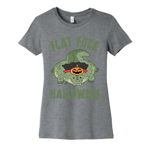 Flat F*** Halloween Womens T-Shirt