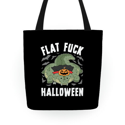 Flat F*** Halloween Tote