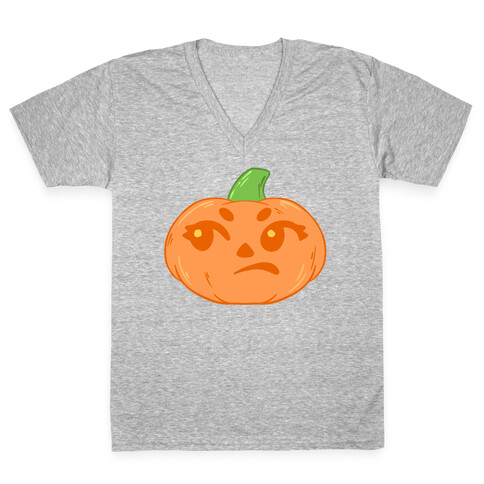 Vexed Pumpkin V-Neck Tee Shirt