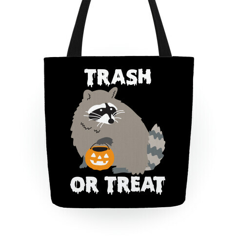 Trash Or Treat Raccoon Tote