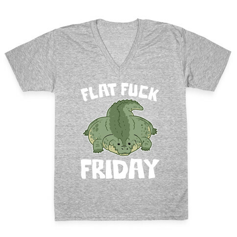 Flat F*** Friday V-Neck Tee Shirt