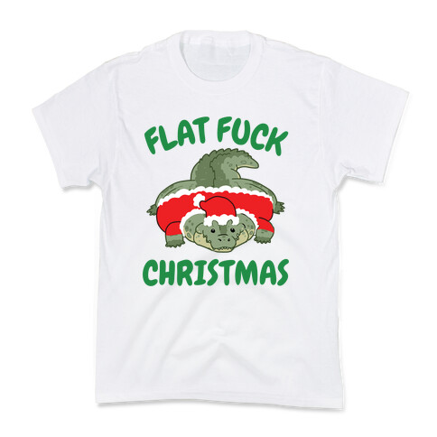 Flat F*** Christmas Kids T-Shirt