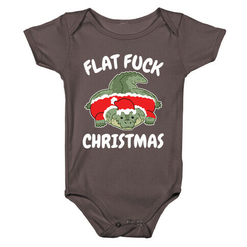 Flat F*** Christmas Baby One-Piece