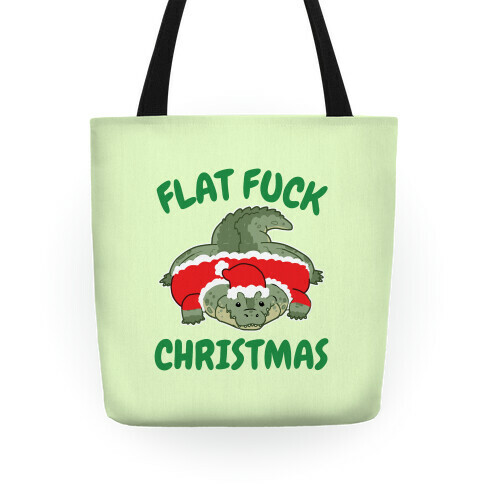 Flat F*** Christmas Tote