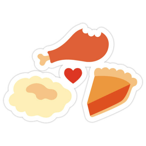 Thanksgiving Trinity Die Cut Sticker