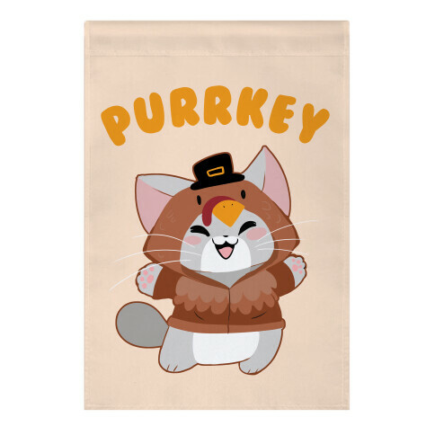 Purrkey Garden Flag