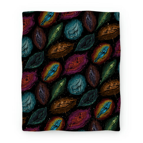 Cosmic Vulva Pattern Blanket