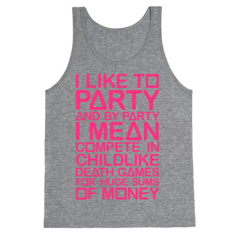 I Like To Party Squid Game Parody Tank Top