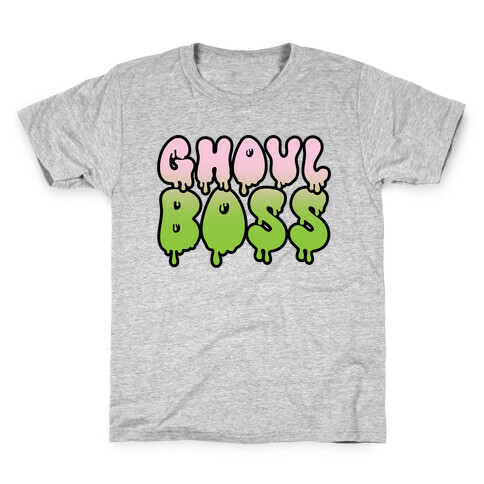 Ghoul Boss Girl Boss Parody Kids T-Shirt