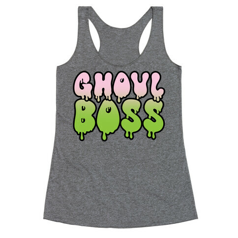 Ghoul Boss Girl Boss Parody Racerback Tank Top