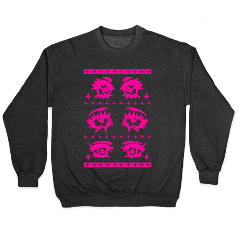 Anime Eyes Ugly Sweater Pullover