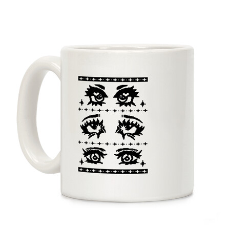 Anime Eyes Ugly Sweater Coffee Mug