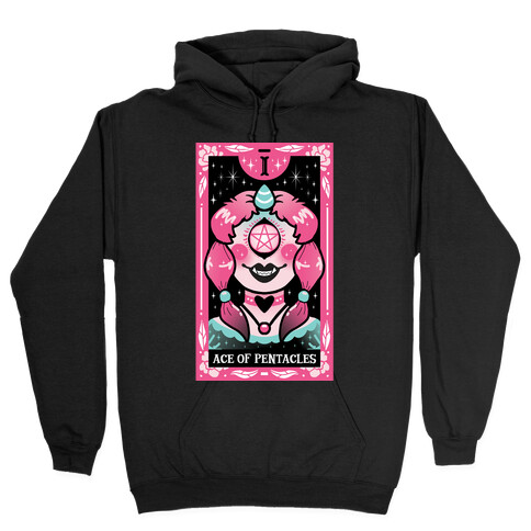 Creepy Cute Tarot: Ace Of Pentacles Hooded Sweatshirt