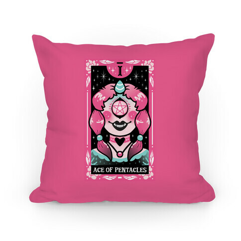 Creepy Cute Tarot: Ace Of Pentacles Pillow