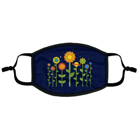 Plant Planets Flat Face Mask